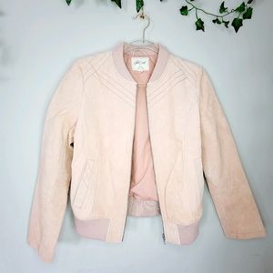 WHITE CROW SUEDE BOMBER JACKET NEW
